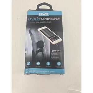 Bower Lavalier Microphone for Smartphones & Tablets WA-LVMIC New Open Box